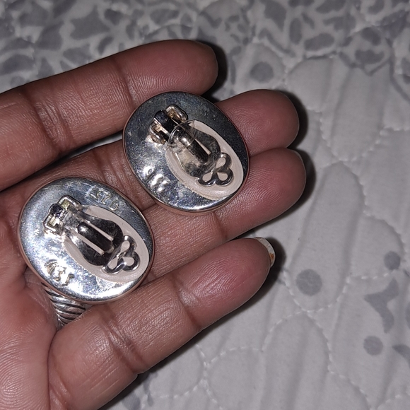 Simon Sebbag Modernist Clip Earrings - Picture 2 of 3